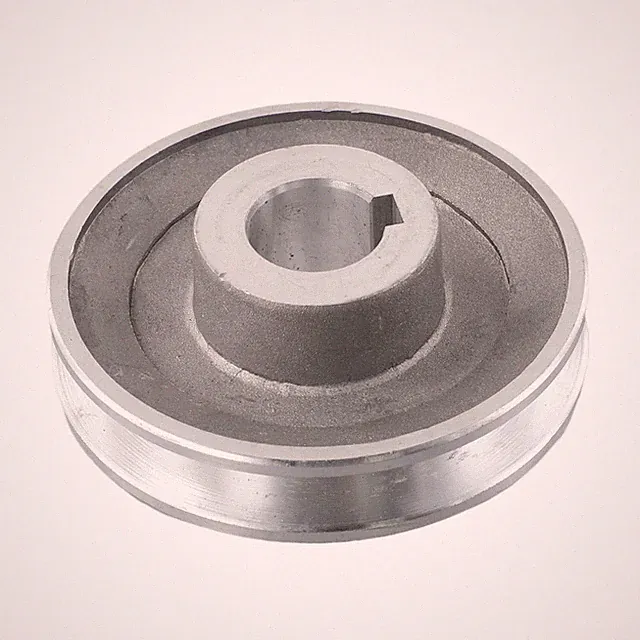 1pc Single Groove Belt Pulley for Air Compressor Motor Aluminum Silver