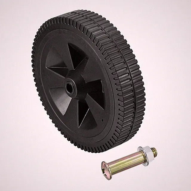 7.7" Universal Air Compressor Wheel with Screw & Nut with 0.5Inch Dia Hole