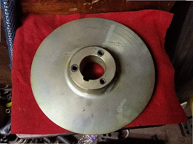 8-1/2" Serpentine Pulley 6 Groove 1 5/8" HUB AIR COMPRESSOR