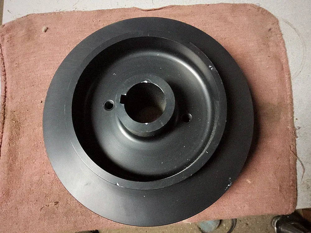 8"/5-1/2" DOUBLE Serpentine Pulley 14/6 Groove 1-3/8" HUB AIR COMPRESSOR