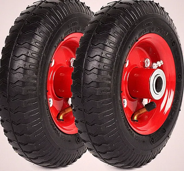 AR-PRO (2-Pack) 2.80/2.50-4" Tire and Wheel Set - 8 Inch Wheelbarrow Tire