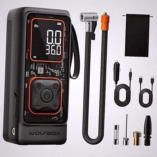 Cordless Tire Inflator Portable Air Compressor, 150PSI Air Pump for Car