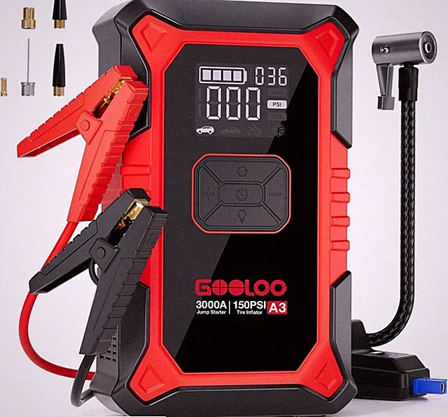 Multi-Function 7-in-1 Car Jump Starter with 150 PSI Tire Inflator & Power Bank