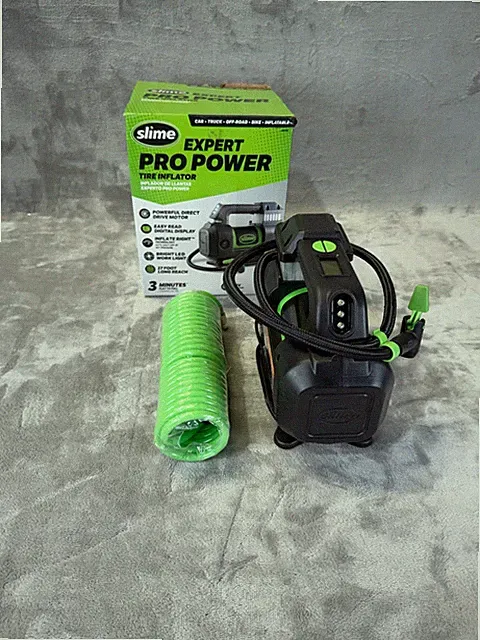 Slime Expert Pro Power 12 Volt Tire Inflator Automotive (Open Box) FREE SHIPPING