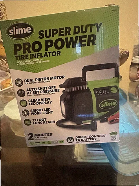 Super Duty Pro Tire Inflator Dual Piston Air Compressor LED Display 0-99 PSI