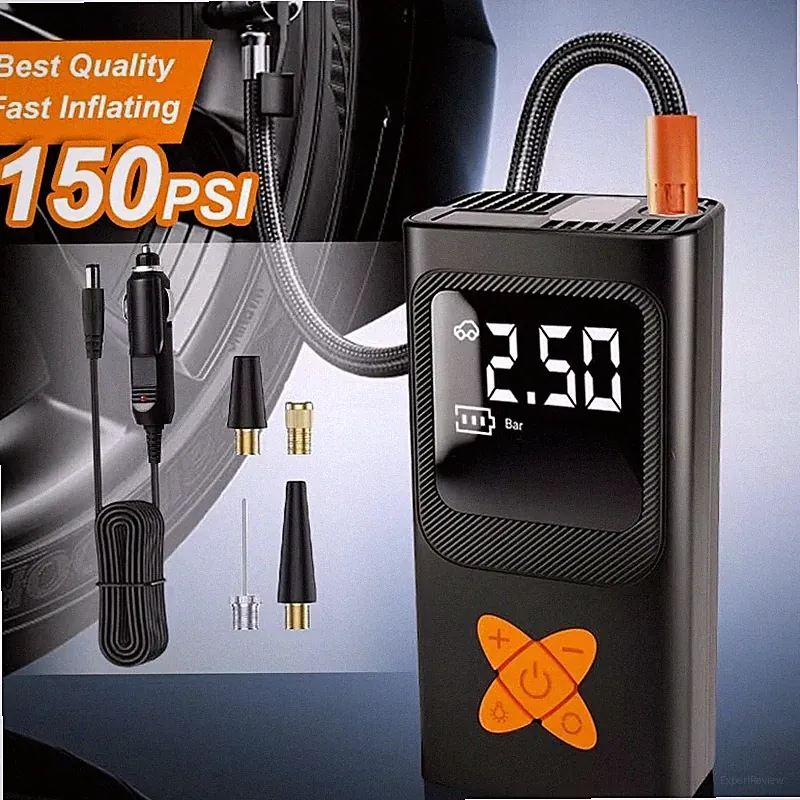 Tire Inflator Car Air Pump Compressor Electric Portable Auto 12V DC Volt 150 PSI