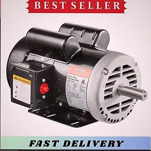 VEVOR 5HP Air Compressor Motor 230V 3450RPM Single Phase CCW/CW Keyed Shaft
